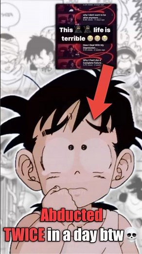 Kid Gohan vs the most traumatic day of his life #dragonballz #anime #funny