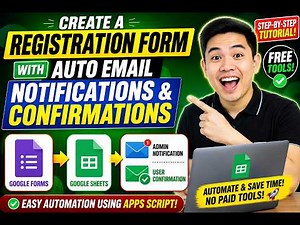 Create a Registration Form with Auto Email Notifications & Confirmations
