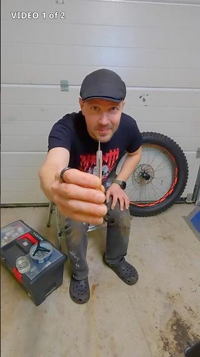 How to install studs in a Fat Bike tire - secret tool! part 1 of 2
