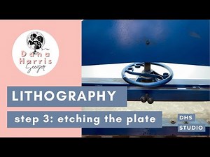 Lithography Printmaking part 3: Etching the Plate