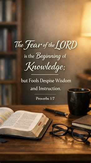 #FearOfTheLord #BiblicalWisdom #GodlyWisdom #BibleVerse #ScriptureOfTheDay #TrustGod #dailyverse