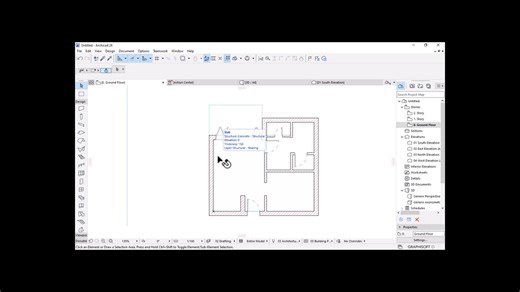 ArchiCAD Floor Plan For Beginners Tutorial _ ArchiCAD Architecture Drawing
