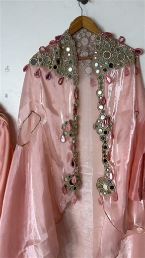 Gul-E-Nasim Clothing on Instagram: "Cape shawl design with blouse and plazo for order and details wats app 03008173222 @gulenasim.clothing"