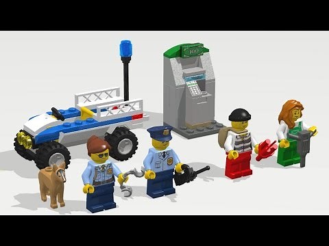 LEGO City 60136 Police Starter Set. Speed build / Instruction