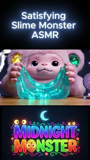 Slime Monster ASMR | Cute Tiny Monster Makes Squishy Sounds #CuteMonster #slime
