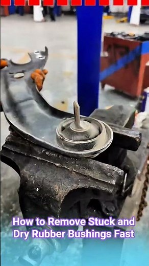 How to Remove Stuck and Dry Rubber Bushings Fast #shortsvideo #autorepair #mechanic