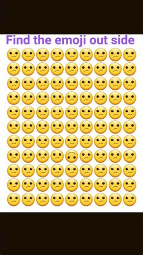find the odd emoji out side |brain puzzle game| #shorts