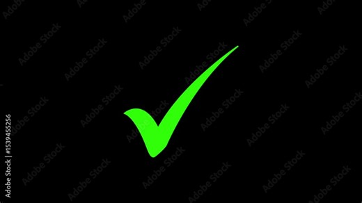 right check mark icon transparent background. isolated tick mark or confirm icon animation. check mark sign, verify complete sign, approved, select tick, success , approved, yes icon signs,