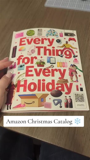 Amazon Christmas Catalog Unboxing Excitement