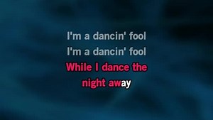 Karaoke Dancing Fool - Frank Zappa - CDG, MP4, KFN - Karaoke Version