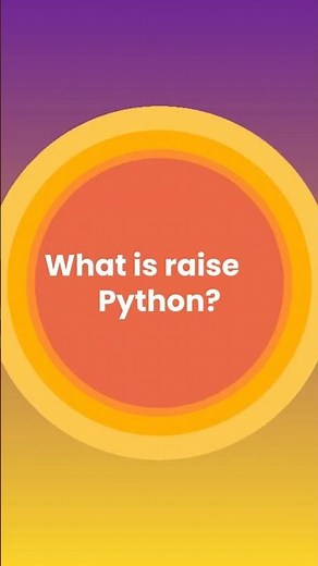 What Is raise in Python? Explained in 20 Sec! ⚡#shorts #pythonforbeginners #learnpython #python #oop