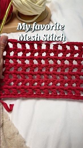 Easy Mesh Stitch Crochet Tutorial 🧶✨