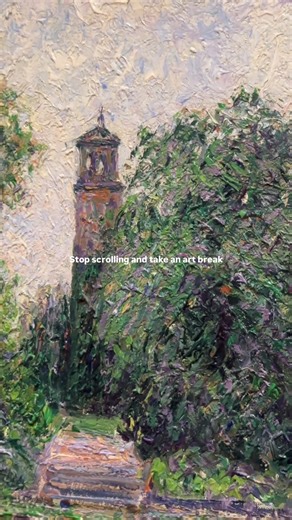 Take a break to enjoy some art 🎨✨ Like other French artists, Camille Pissarro moved his family to London at the outbreak of the Franco-Prussian War of 1870-1871. Like Claude Monet, he returned to England several more times to live and work—in 1890, 1892, and 1897. This picture of the famous black swans at London’s Kew Gardens—a tourist attraction to this day—was painted during Pissarro’s 1892 visit. Camille Pissarro (French, 1830–1903), Ornamental Lake at Kew Gardens, London (Pièce d’eau à Kew,
