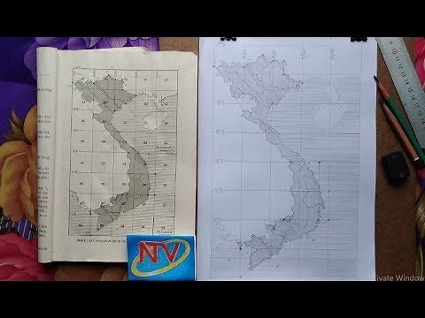 Vẽ Tay Bản Đồ Việt Nam nhanh và đẹp Địa Lý 12| Vietnam map