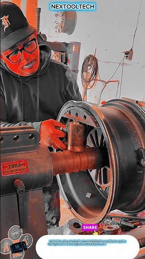 Hydraulic Wheel Straightening Machine for Repairing and Restoring Alloy Rims in Auto Shops​
