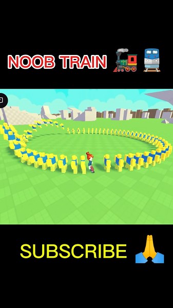 Noob train 🚂😄 #funnygame #roblox