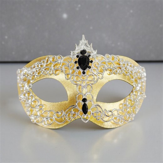 Silver Gold Mask, Masquerade Mask for Men's, Costume Mask, Cosplay Mask, Venetian Mask, Masquerade Ball Party Mask, 2 in 1 Mask - Etsy