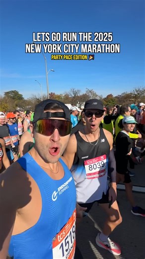 Chandler Junk® on Instagram: "Let’s go run the 2025 New York City Marathon — party pace edition 🎉 @newbalancerunning @endorphinsrunning #newyork #nyc #running #run #marathon #nycmarathon #explore #reels #worldmajormarathon"