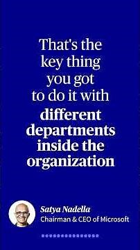 Satya Nadella, Chairman & CEO of Microsoft: leadership advice to current and future leaders | AXA