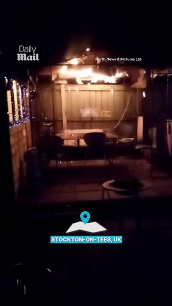 Angry neighbour sets army veteran grandfather's gazebo on fire