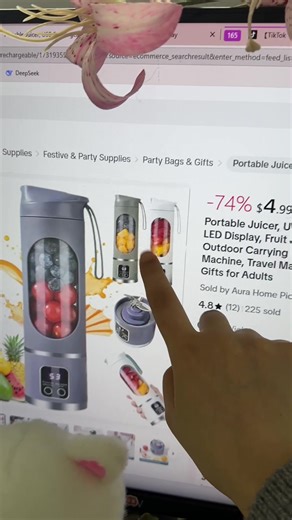 Portable Juicer Cup for Easy Smoothies