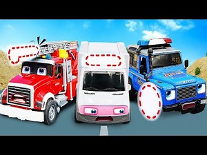 Fire Truck, Police Car, And Ambulance Fixing | Dinky TV