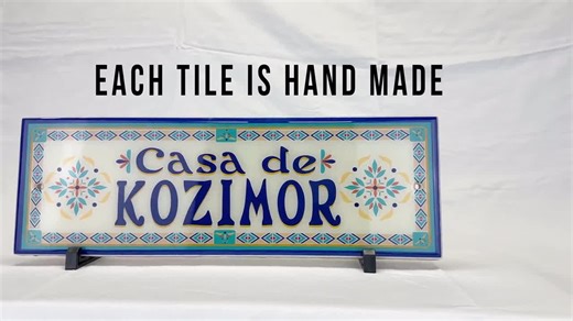 Mexican Ceramic House Number Sign: Casa De Family, Villa De Plaque - Etsy