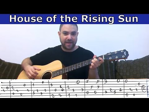 Fingerstyle Tutorial: House of the Rising Sun - w/ TAB (Guitar Lesson)