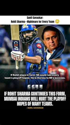 Gavaskar Warns: Rohit Sharma = Nightmare for Every Team 🔥