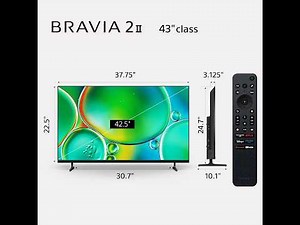 Sony BRAVIA 2 II 43 Inch 4K TV Review: Google TV & PS5 Features (K-43S20M2)
