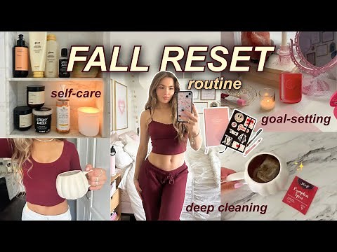 FALL RESET ROUTINE 🍂 deep cleaning, autumn prep, & journaling