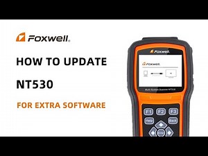 How to Activate and Update the Foxwell NT530 For Extra Software?