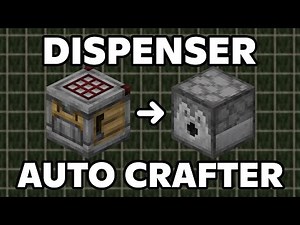 DISPENSER AUTO CRAFTER MINECRAFT 26.1.1 - YOU WILL WANT IT, TRUST ME! - TUTORIAL