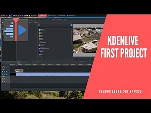 How To Create Your First Project | Kdenlive Tutorial Geekoutdoors.com EP929