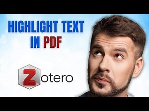 HOW TO HIGHLIGHT TEXT IN PDF DOCUMENTS WITH ZOTERO!