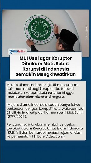 Usulan MUI soal Hukuman Mati bagi Koruptor Didukung Mahfud MD, Fatwanya Sudah Ada sejak 2005