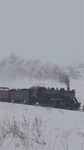 #90 Steaming Through The Snow Strasburg Railroad #train #steamengine #strasburgrailroad
