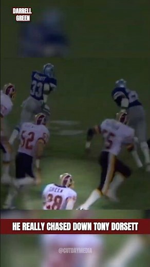 Darrell Green Chased Down Tony Dorsett 😲