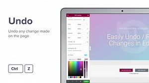NEW FEATURE ALERT: Undo, Redo & History! The latest version of Elementor brings the ability to undo and redo changes in the editor while you are designing, making your whole design process much faster. Try it, your design workflow will never be the same ➡️ https://elementor.com/undo-redo-history/ | Elementor