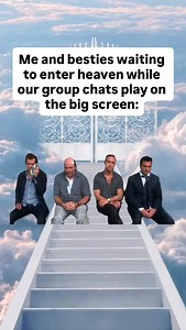 18M views · 26K reactions | #besties #bestie #heaven #groupchat #chats #pearlygates #reels #memes | David Vincent | Facebook