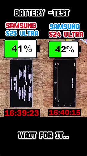 ⚡⚡ SAMSUNG S25 ULTRA VS SAMSUNG S24 ULTRA BATTERY TEST!!