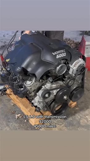 BNK AUTO PARTS on Instagram: "6.0 Engine available with transmission #chevy #lsswap #ls #engines #fyp #c10"