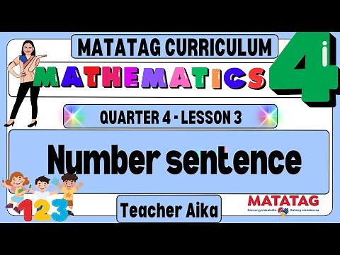 MATH 4 Grade 4 Quarter 4 Lesson 3 Number sentence