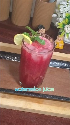 watermelon and mint juice recipe #watermelon #watermelonjuice #viralshorts