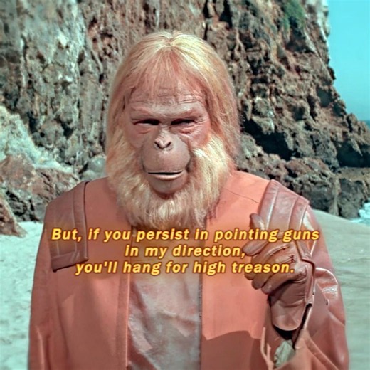 The forbidden discovery that made them fugitives. ☠️--Planet of the Apes (1968) #apes #shorts #edit