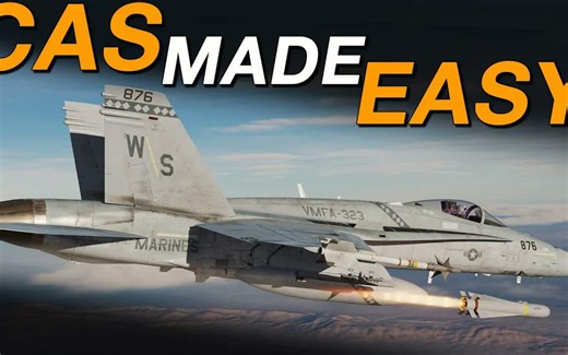 DCS F/A-18C 大黄蜂教程 - 近距离空中支援与遮断 - 飞越上【双语】
