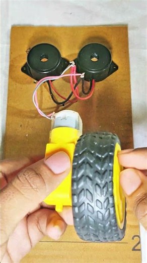 how to make dc motor buzzer experiment #shorts #video #experiment
