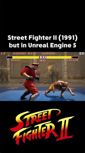 Street Fighter II (1991) but in Unreal Engine 5 🥊 #streetfighter #capcom