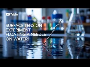 Surface Tension Experiment: Floating a Needle on Water! | Science Experiment | Fun With Science