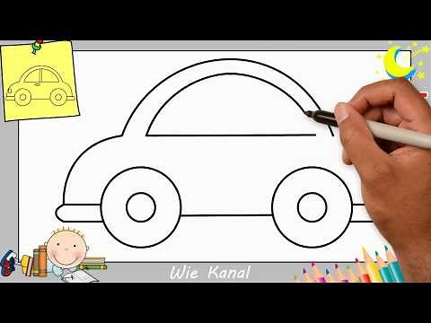 Auto zeichnen lernen einfach schritt für schritt für anfänger 8